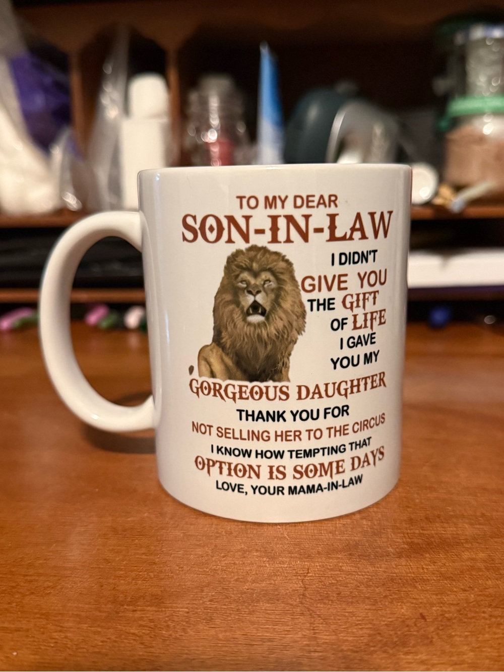 Funny Son-In-Law Lion Coffee Mug
